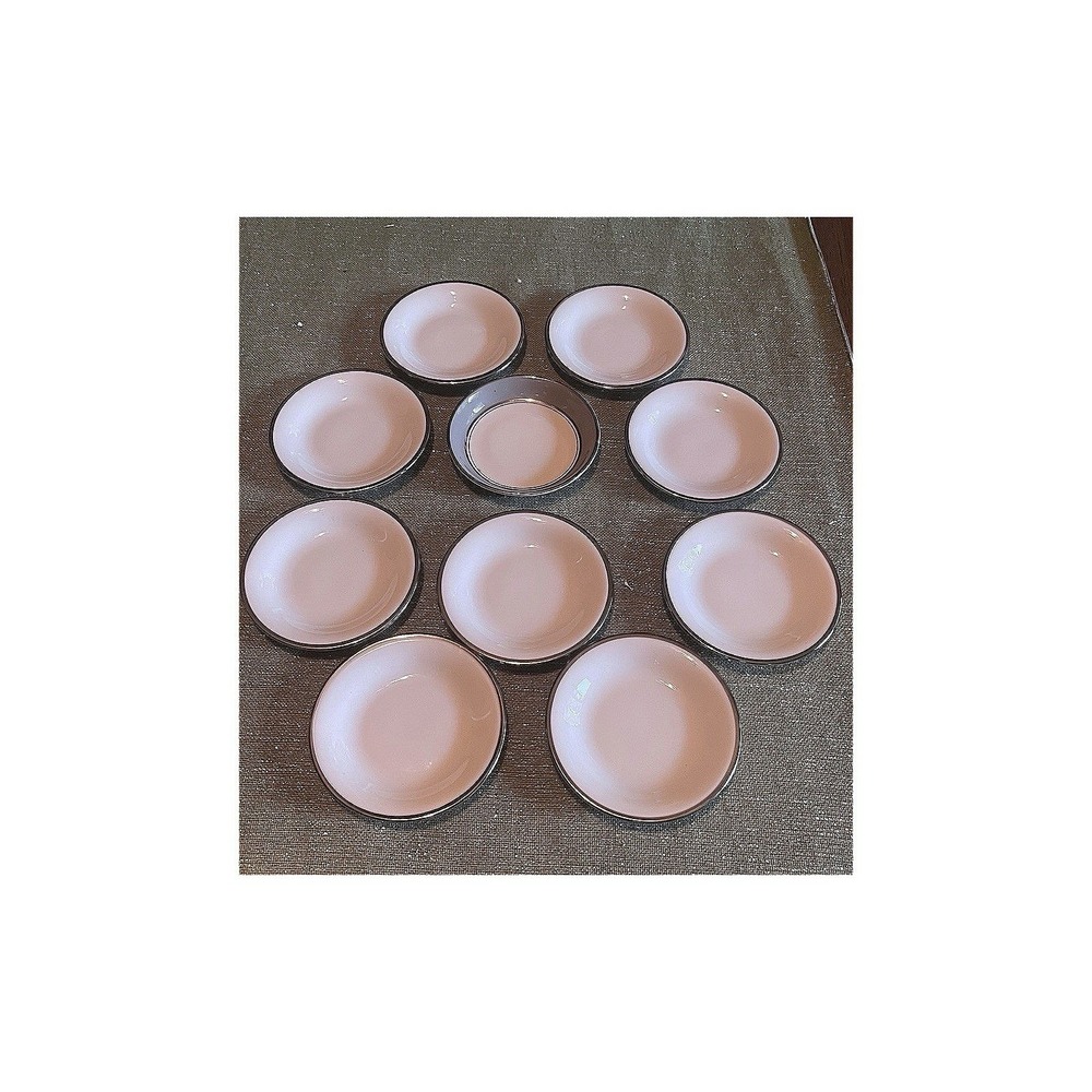 Winterling Bavaria & Easterling Majestic Platinum Rimmed Butter Pats Set of 10